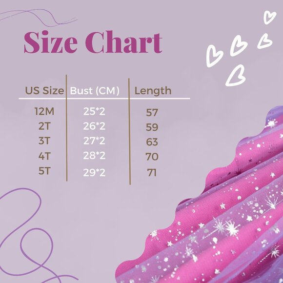 Princess Party Dress for Girls – Sizes 2T to 5T – NWT - Picture 7 of 7